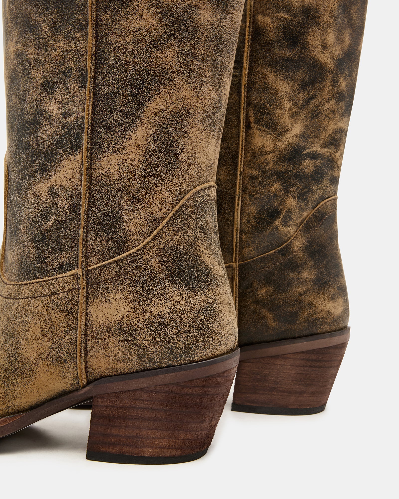 ALBANY BROWN DISTRESSED WIDE CALF