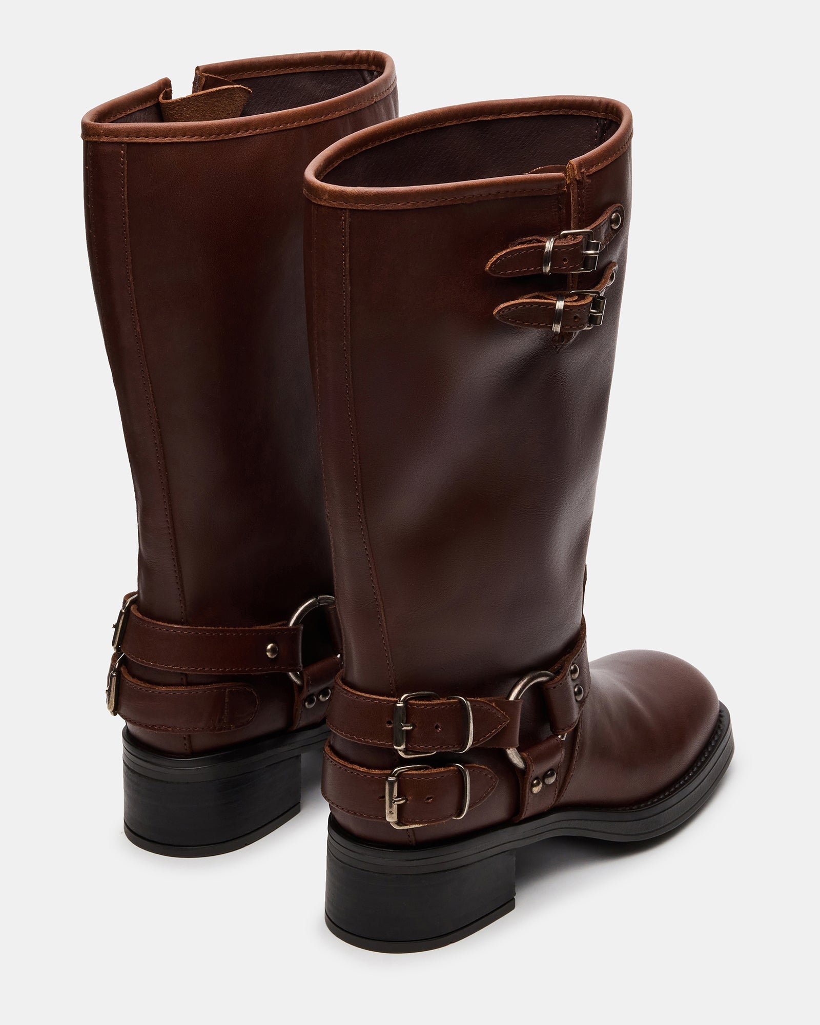 ASTOR BROWN LEATHER WIDE CALF